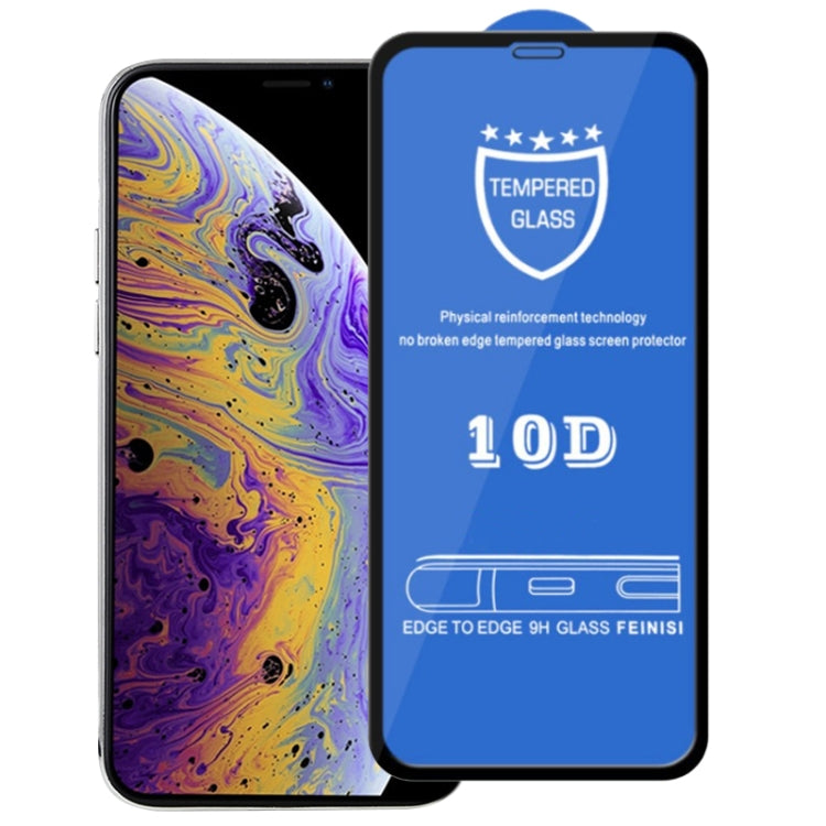 9H 10D全屏鋼化玻璃保護膜 適用於iPhone 11 Pro / XS / X