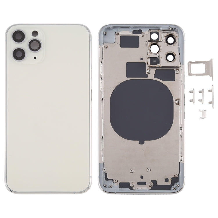 適用於iPhone 11 Pro 替換后蓋帶相圈卡托和邊鍵，外殼