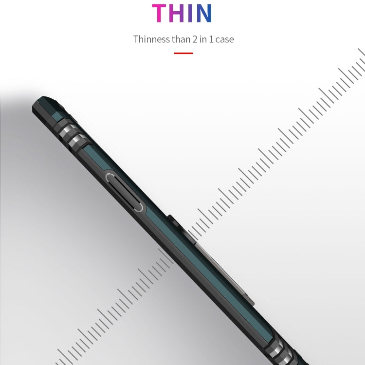 適用於 iPhone 11 Pro TPU + PC 軍士盔甲防摔保護殼，帶360度旋轉支架