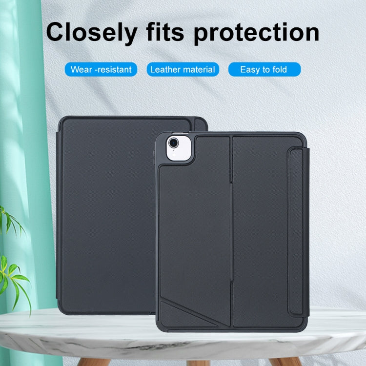 T11-AS For iPad Air 11 2025 / Air 5 / 4 10.9 / Pro 11 2022&2021&2020&2018 Touch Backlight Split Type Bluetooth Keyboard Leather Case