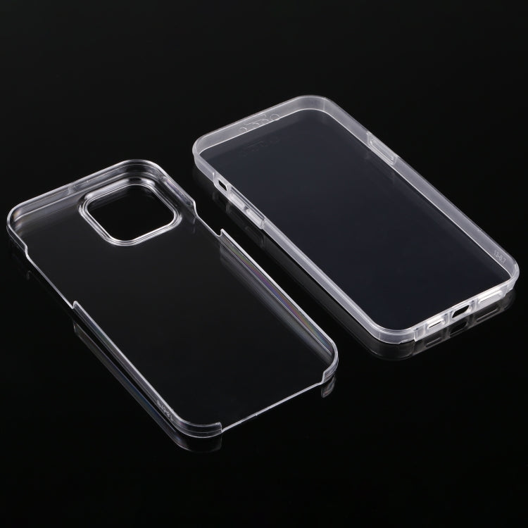PC+TPU超薄雙面全包透明手機殼 適用於 iPhone 13 Pro Max