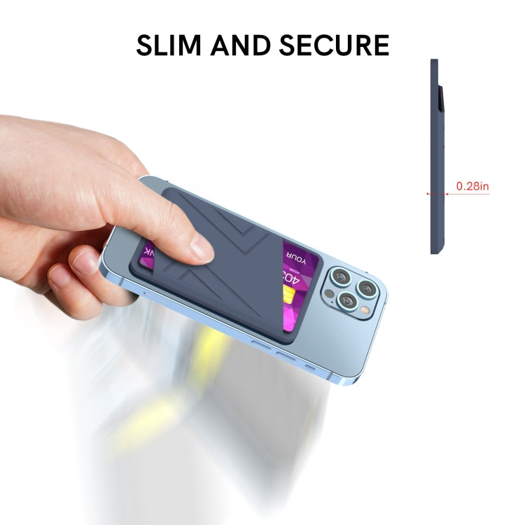 適用於iPhone 13 系列 / iPhone 12 系列 Magsafe硅膠銀行卡套 無線充磁吸保護套