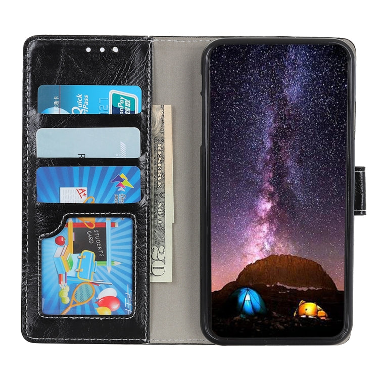 適用於iPhone 11 Pro Max 復古瘋馬紋左右翻蓋皮套 帶支架&卡槽&相框&錢包