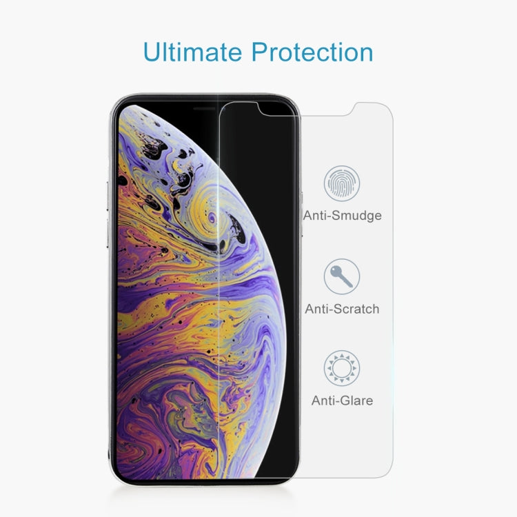 0.3mm厚度2.5D 9H高清半屏鋼化玻璃膜 適用於iPhone 11 Pro Max / XS Max