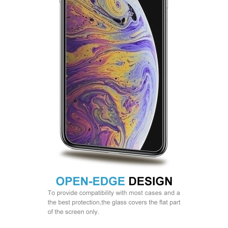 50個裝 0.3mm厚度2.5D 9H高清半屏鋼化玻璃膜 適用於iPhone 11 Pro Max / XS Max