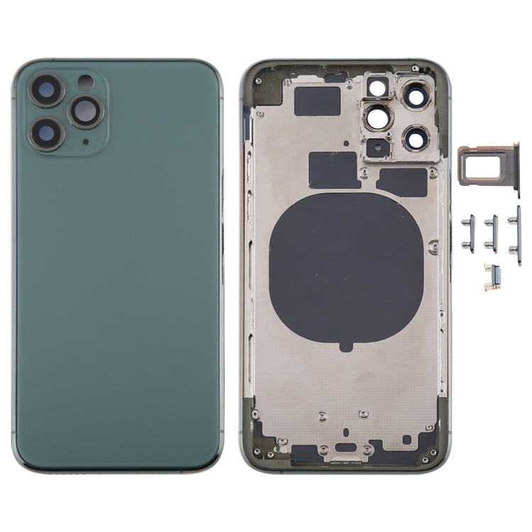 適用於iPhone 11 Pro Max 替換后蓋帶相圈卡托和邊鍵，外殼