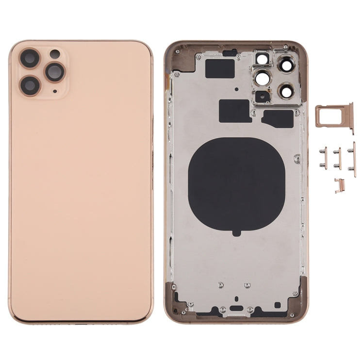 適用於iPhone 11 Pro Max 替換后蓋帶相圈卡托和邊鍵，外殼