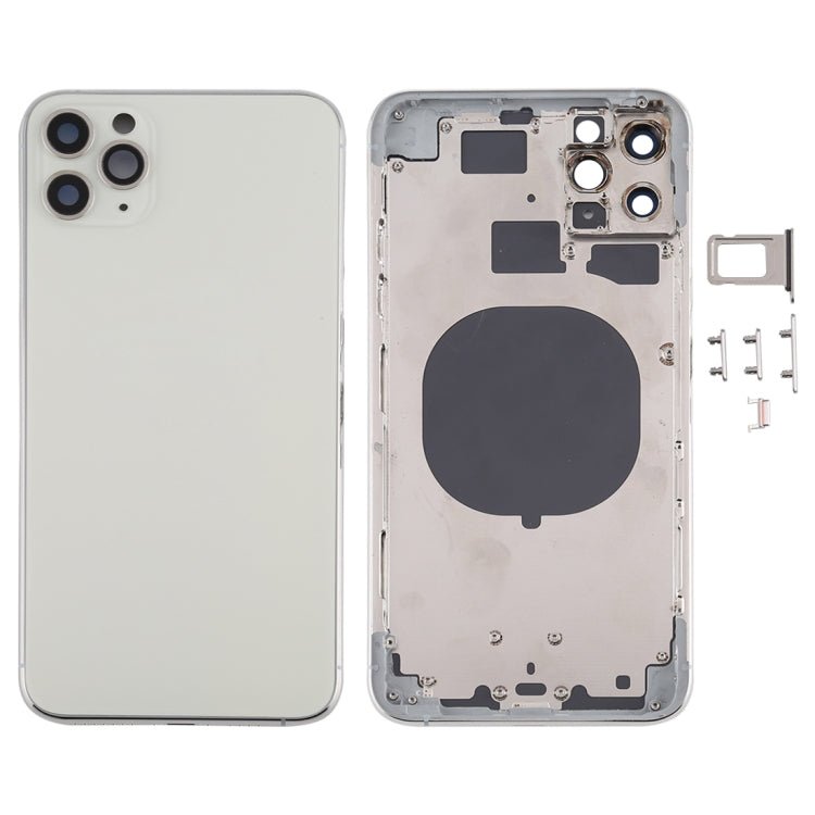 適用於iPhone 11 Pro Max 替換后蓋帶相圈卡托和邊鍵，外殼