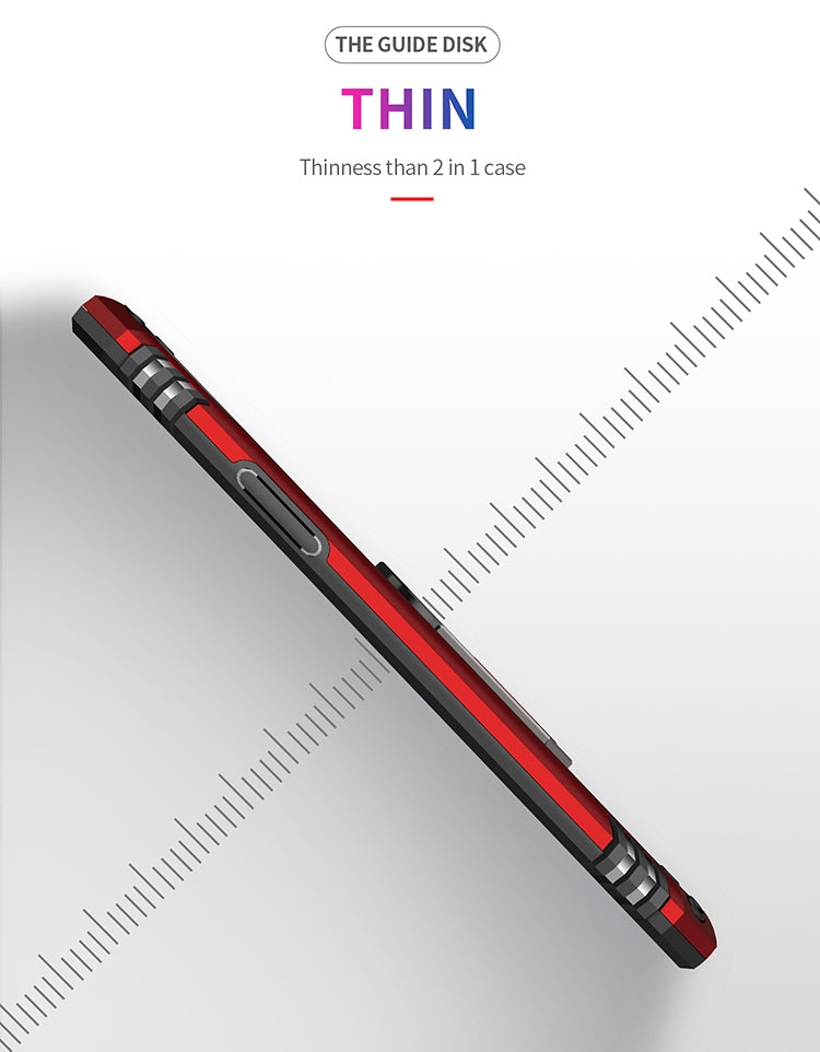 適用於iPhone 11 Pro Max TPU + PC 軍士盔甲防摔保護殼，帶360度旋轉支架