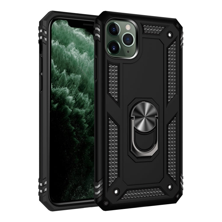 適用於 iPhone 11  TPU + PC 軍士盔甲防摔保護殼，帶360度旋轉支架