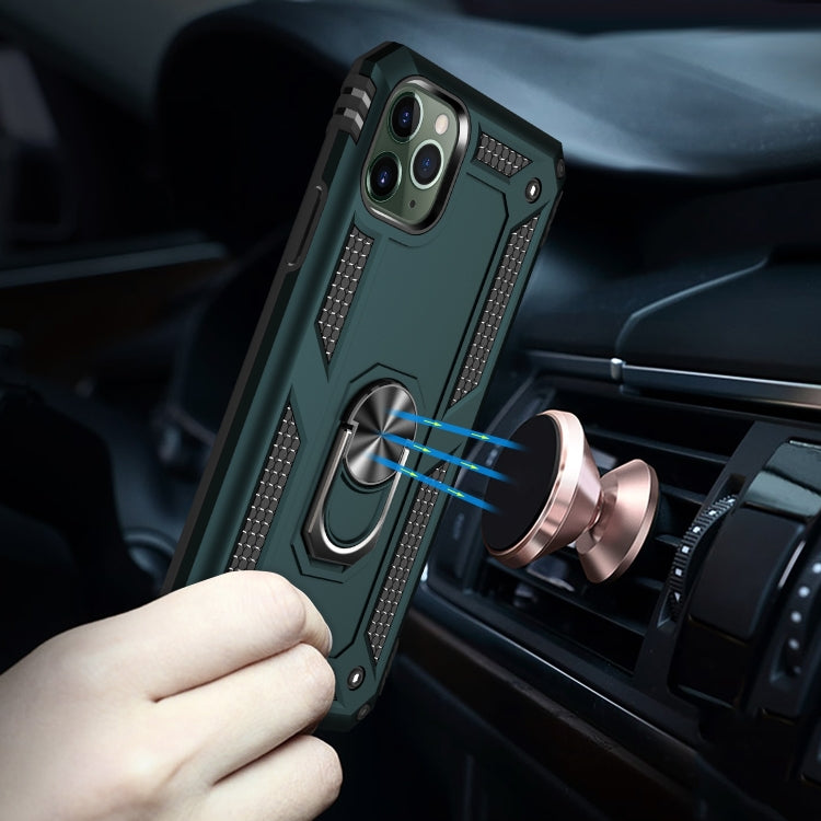 適用於 iPhone 11  TPU + PC 軍士盔甲防摔保護殼，帶360度旋轉支架