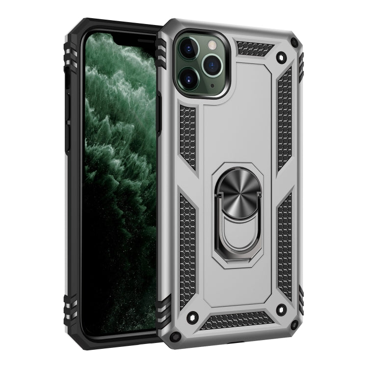 適用於 iPhone 11  TPU + PC 軍士盔甲防摔保護殼，帶360度旋轉支架