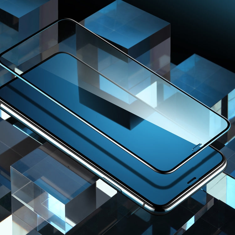 ROCK 適用於iPhone 11 Pro Max / XS Max 0.23mm軟邊7D曲面抗藍光全屏玻璃膜