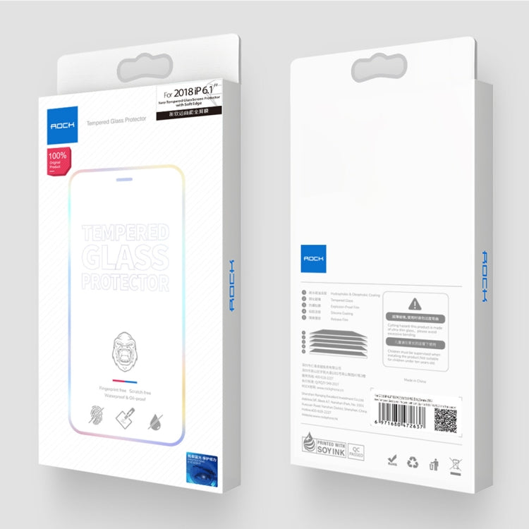 ROCK 適用於iPhone 11 Pro Max / XS Max 0.23mm軟邊7D曲面抗藍光全屏玻璃膜