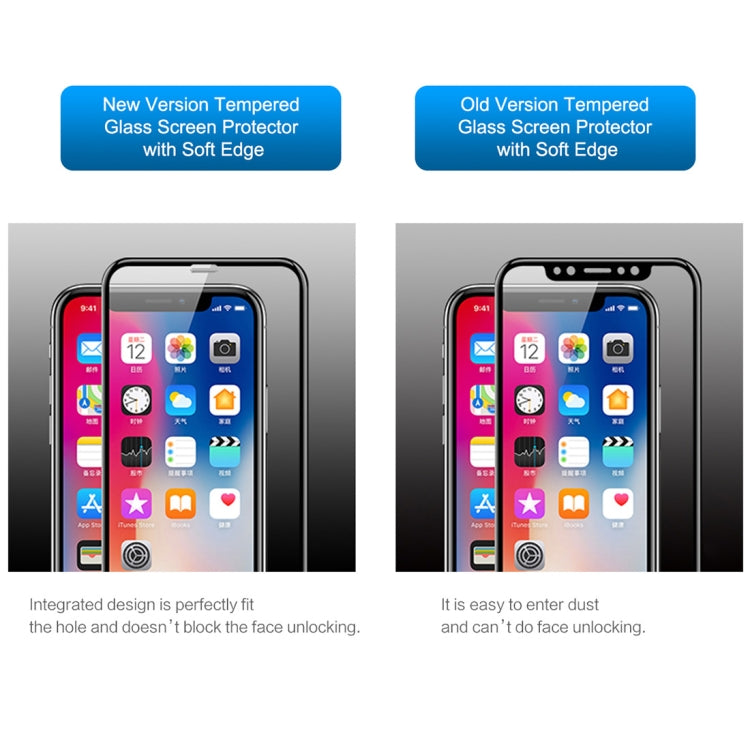 ROCK 適用於iPhone 11 Pro Max / XS Max 0.23mm軟邊7D曲面抗藍光全屏玻璃膜