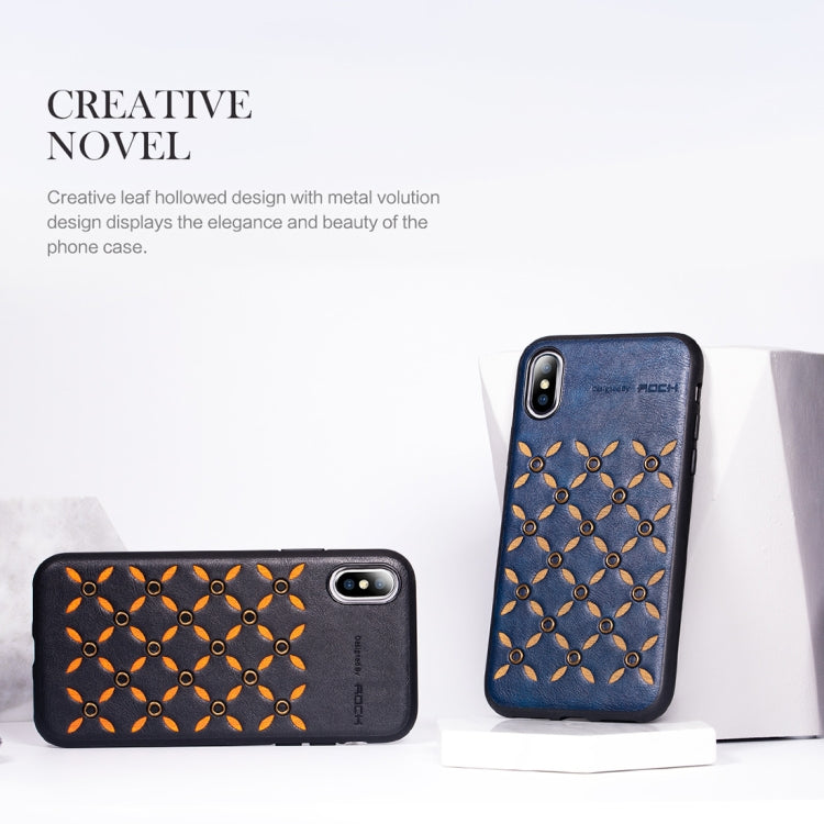 ROCK 元素系列 適用於iPhone XS Max 商務時尚TPU + PU保護殼, For XS Max