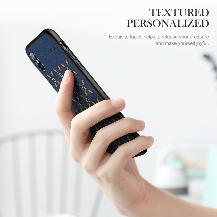 ROCK 元素系列 適用於iPhone XS Max 商務時尚TPU + PU保護殼, For XS Max