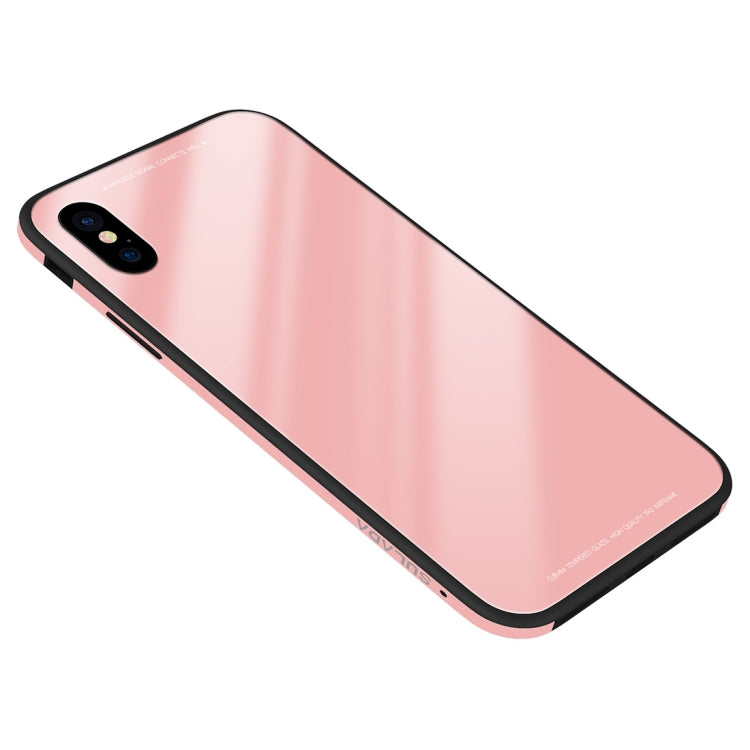 蘇拉達 琉璃系列 適用於iPhone XS Max 金屬邊框鋼化玻璃殼