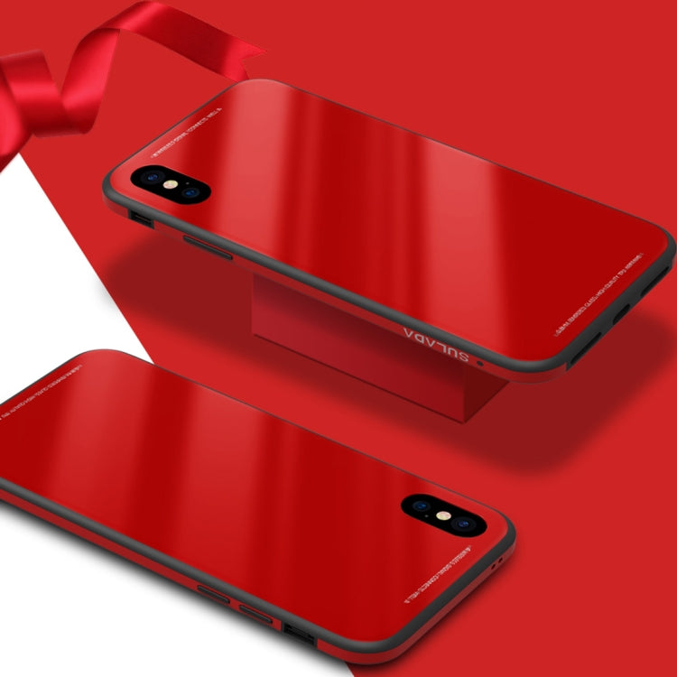 蘇拉達 琉璃系列 適用於iPhone XS Max 金屬邊框鋼化玻璃殼
