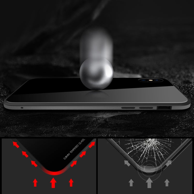 蘇拉達 琉璃系列 適用於iPhone XS Max 金屬邊框鋼化玻璃殼