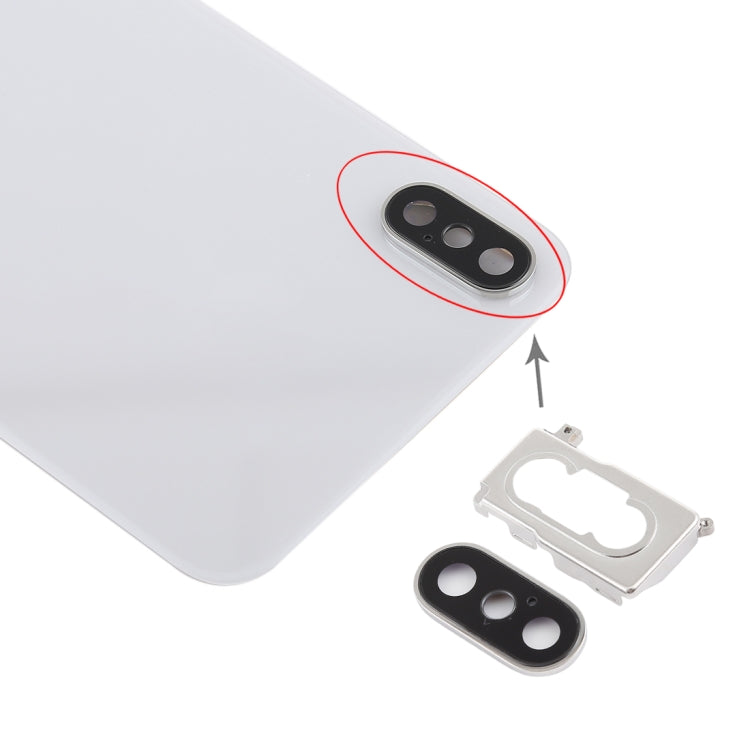 適用於iPhone XS Max 電池后蓋帶后攝像頭框+鏡片+背膠