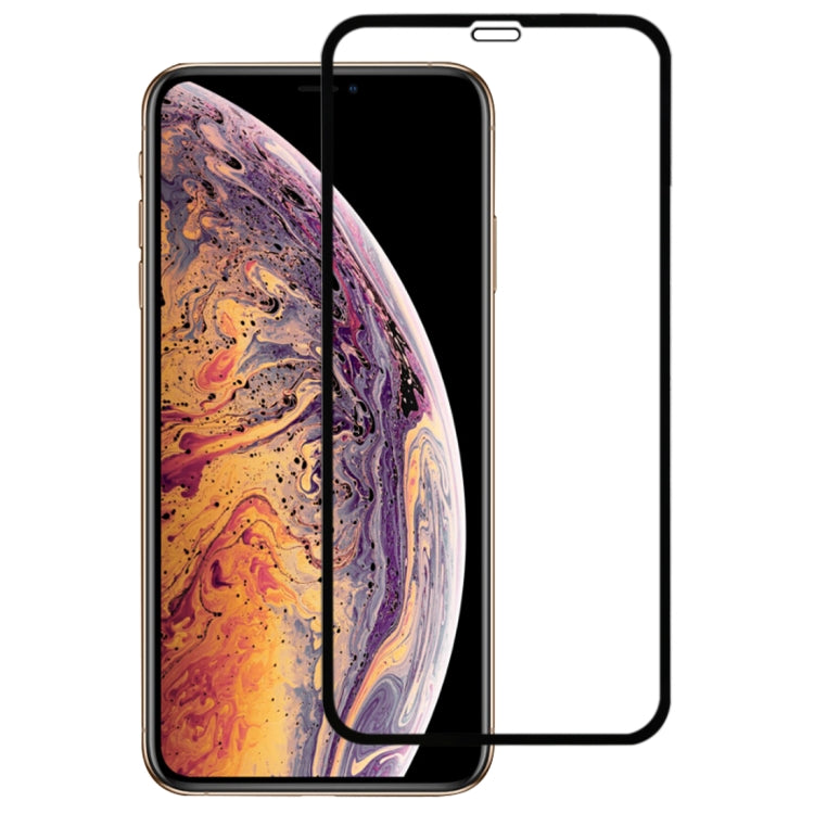 適用於iPhone XS Max 9H 2.5D 超薄絲印碳纖維全屏保護膜