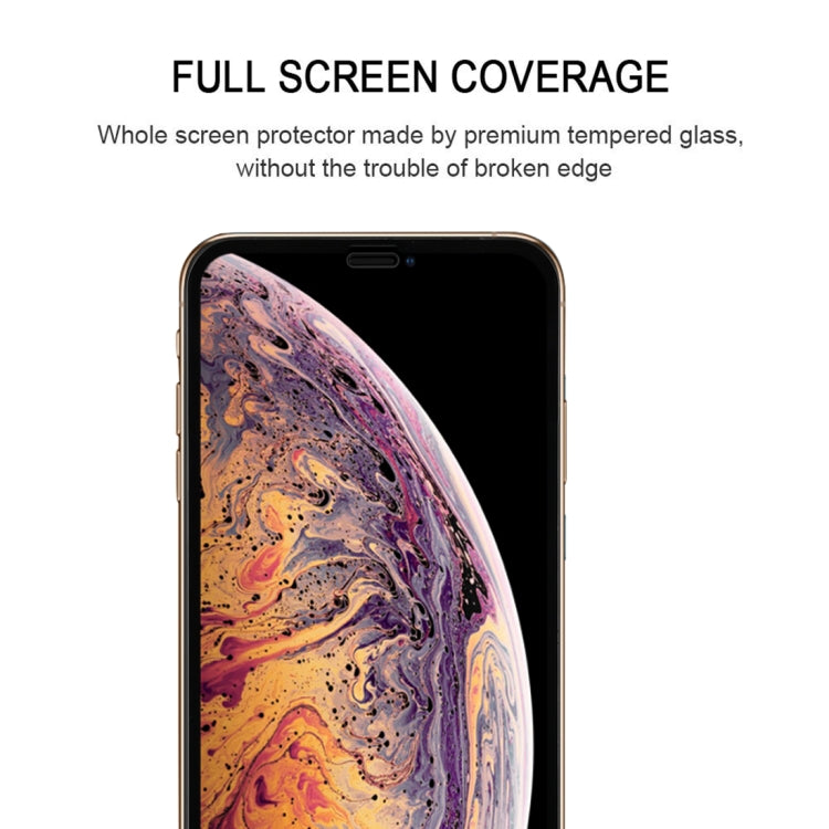 適用於iPhone XS Max 9H 2.5D 超薄絲印碳纖維全屏保護膜