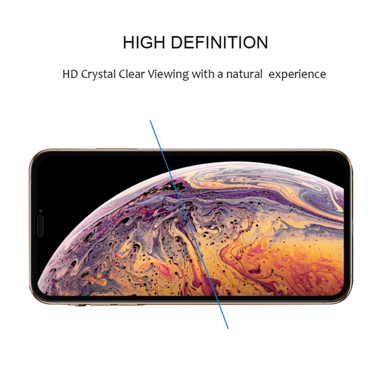 適用於iPhone XS Max 9H 2.5D 超薄絲印碳纖維全屏保護膜