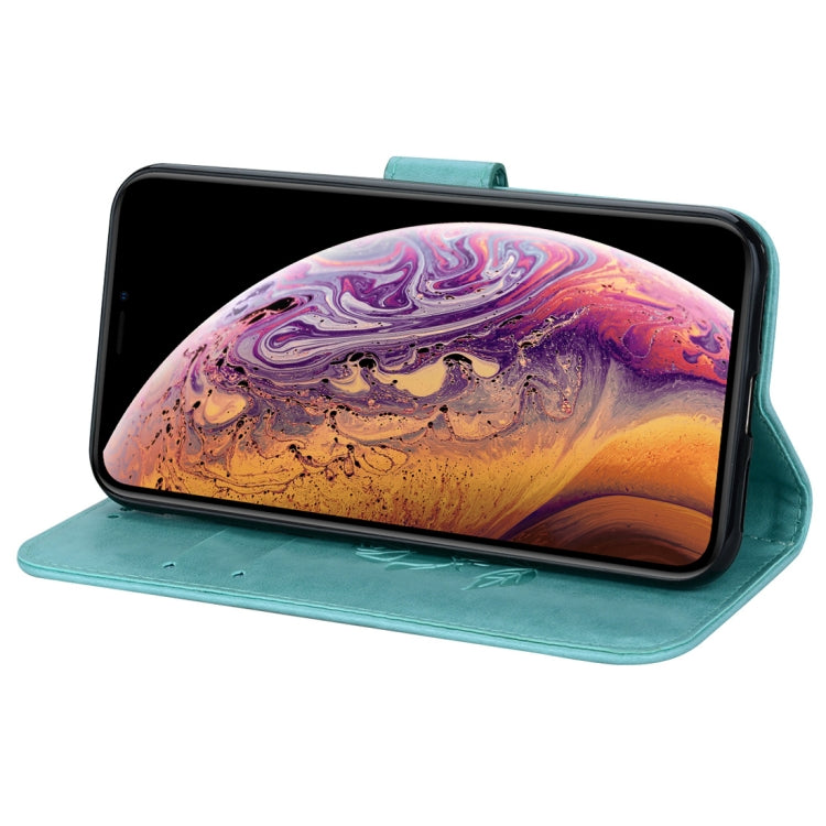 適用於iPhone XS Max  玫瑰壓紋左右翻蓋環保PU皮套 帶支架&卡槽&錢包