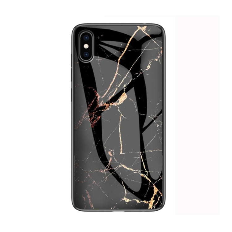 適用於iPhone XS Max 大理石玻璃殼