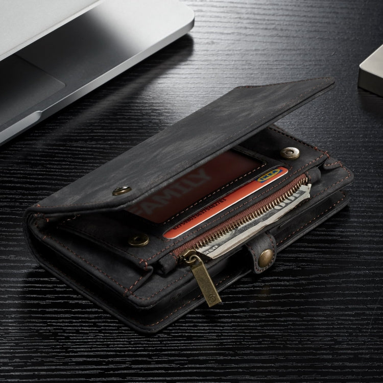 適用於iPhone XS Max CaseMe-008 可拆卸多功能左右開皮套帶支架&卡槽&拉鏈錢包&相框