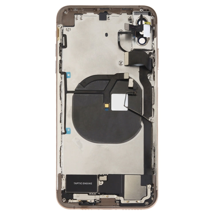 適用於iPhone XS Max 替換后蓋總成帶邊鍵&無線充電模塊&開機音量排線&卡托&馬達&喇叭&信號排線&相圈