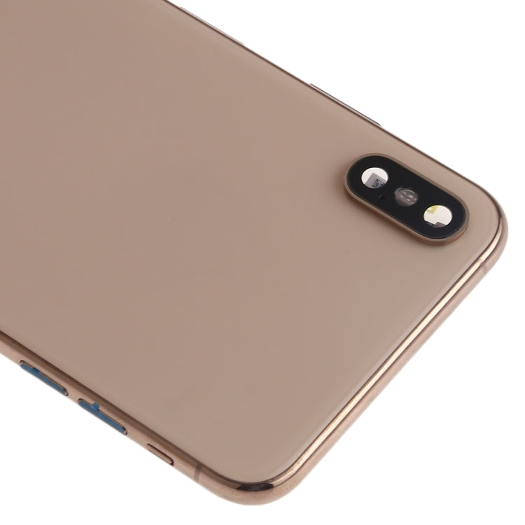 適用於iPhone XS Max 替換后蓋總成帶邊鍵&無線充電模塊&開機音量排線&卡托&馬達&喇叭&信號排線&相圈