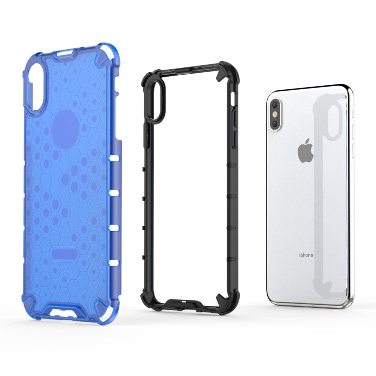 適用於iPhone XS Max PC+TPU蜂巢防摔保護殼