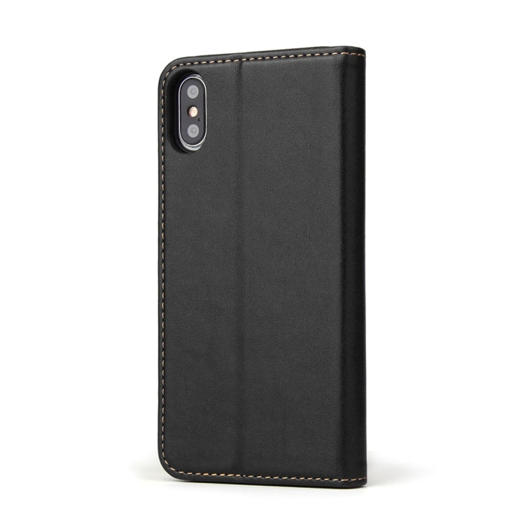 適用於iPhone XS Max PU皮左右開皮套，帶支架&卡槽&錢包 , For iPhone XS Max