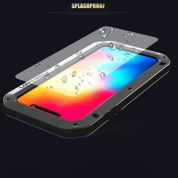 適用於iPhone XS Max LOVE MEI系列 硅膠+金屬 強力防塵防震防摔 手機保護殼