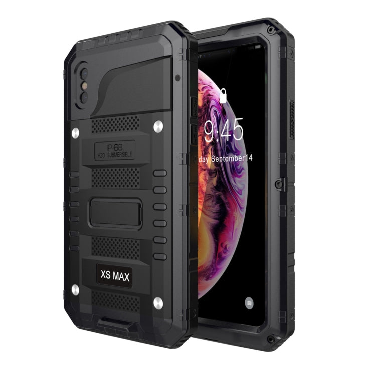 適用於iPhone XS Max 霸天虎四防鋅合金+硅保護殼