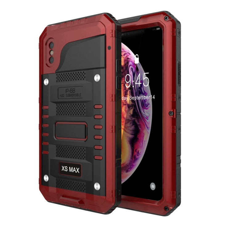 適用於iPhone XS Max 霸天虎四防鋅合金+硅保護殼