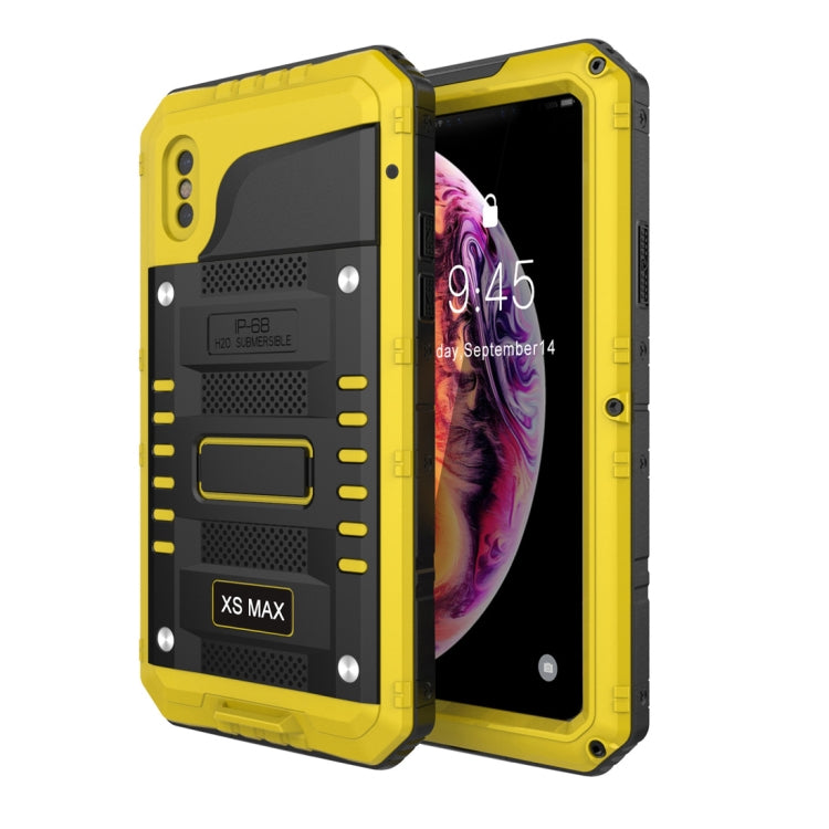 適用於iPhone XS Max 霸天虎四防鋅合金+硅保護殼