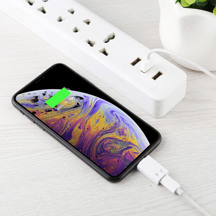 8 Pin公頭轉Type-C母頭 充電聽歌音頻適配器耳機轉接頭，支持數據傳輸&拍照