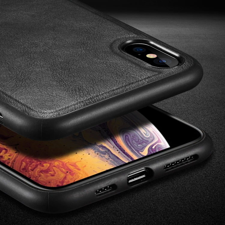 蘇拉達 君尚系列 適用於iPhone XS Max 防摔TPU+手工貼皮保護殼