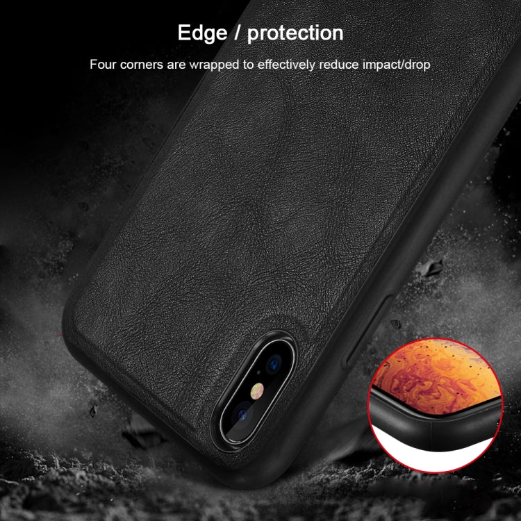 蘇拉達 君尚系列 適用於iPhone XS Max 防摔TPU+手工貼皮保護殼