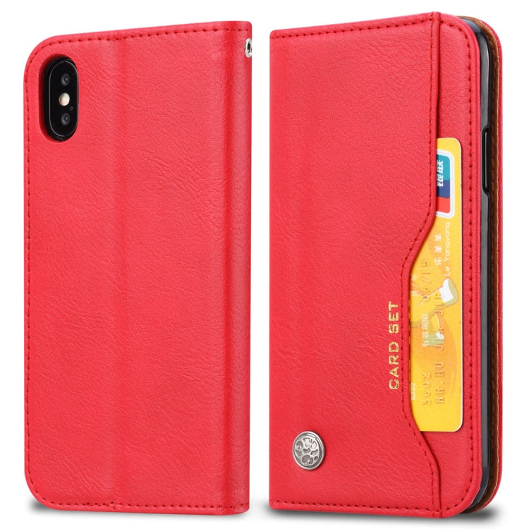 適用於iPhone XS Max 揉皮紋左右翻蓋手機皮套 帶相框&支架&卡槽&錢包