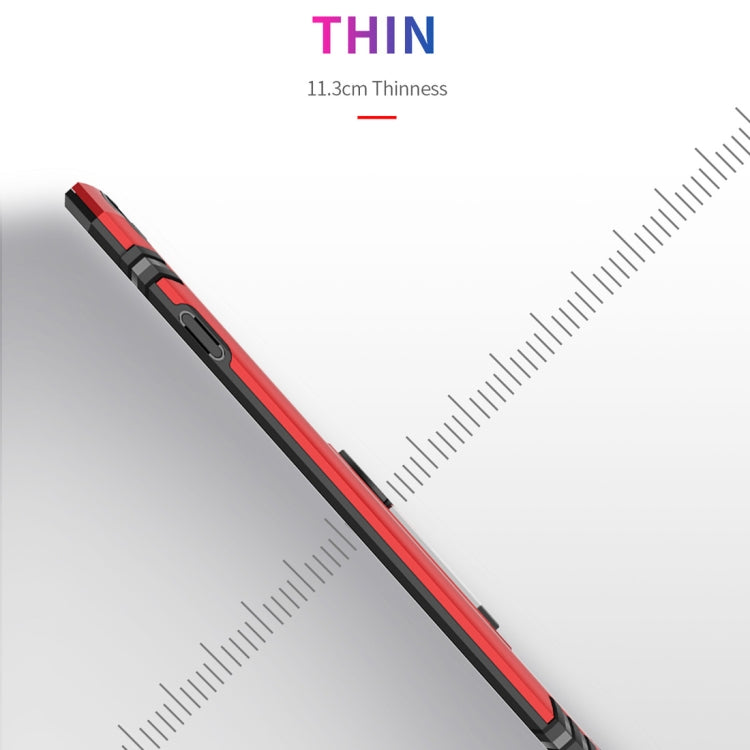 適用於iPhone XS Max TPU + PC 軍士盔甲防摔保護殼，帶360度旋轉支架