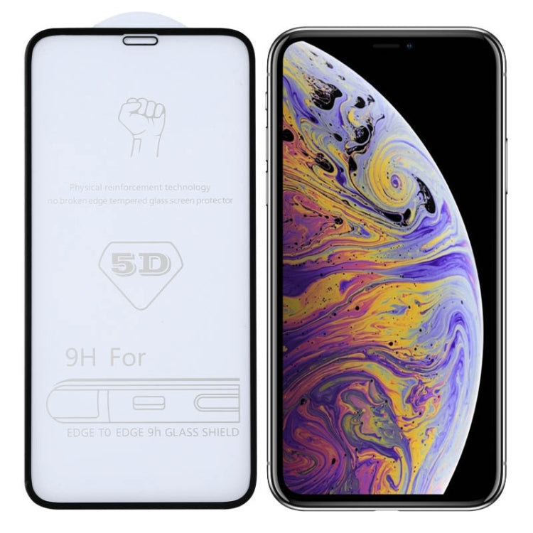 適用於iPhone XS Max/XSI Max  9H 5D全屏全膠大弧邊鋼化貼膜