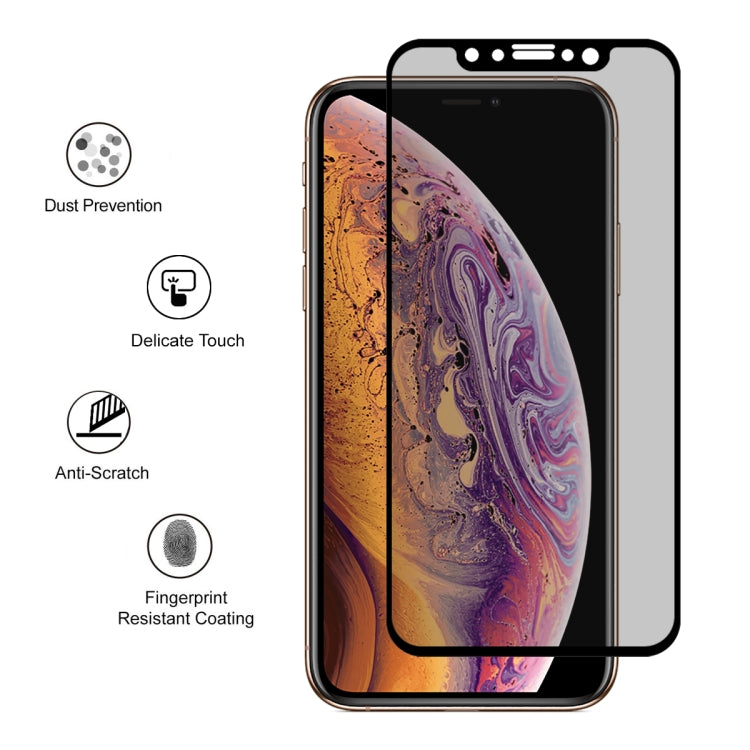 ENKAY 草帽王子 適用於iPhone XS Max 0.26mm 9H 6D 全屏防窺鋼化玻璃保護膜