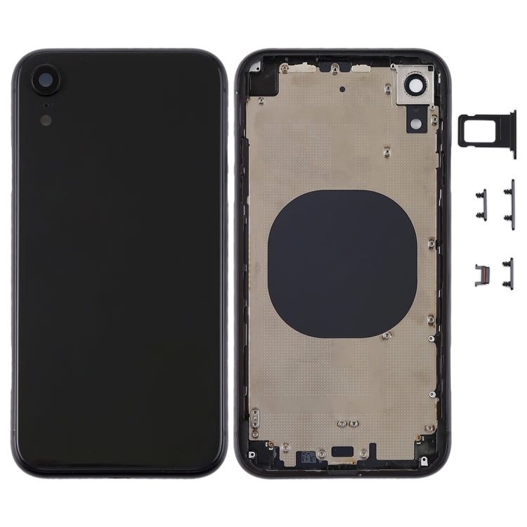 適用於iPhone XR 替換后蓋帶卡托和邊鍵，外殼