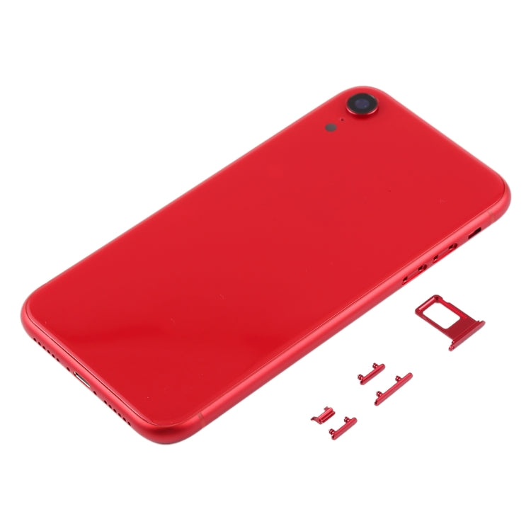 適用於iPhone XR 替換后蓋帶卡托和邊鍵，外殼