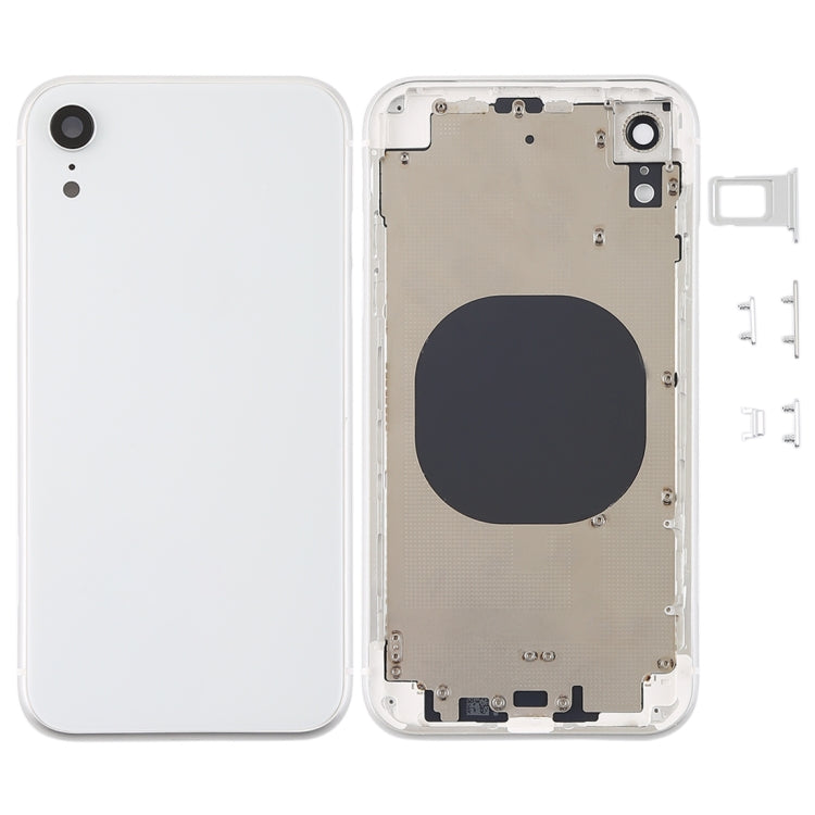 適用於iPhone XR 替換后蓋帶卡托和邊鍵，外殼