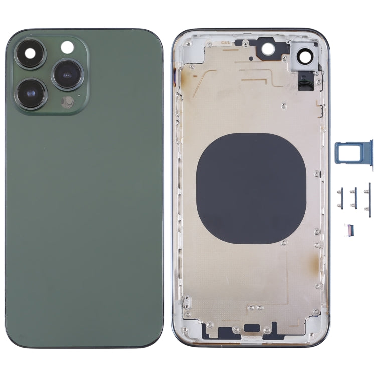 適用於iPhone XR仿iPhone 13 Pro 外觀 全套替換殼帶邊鍵&卡托 不銹鋼材質
